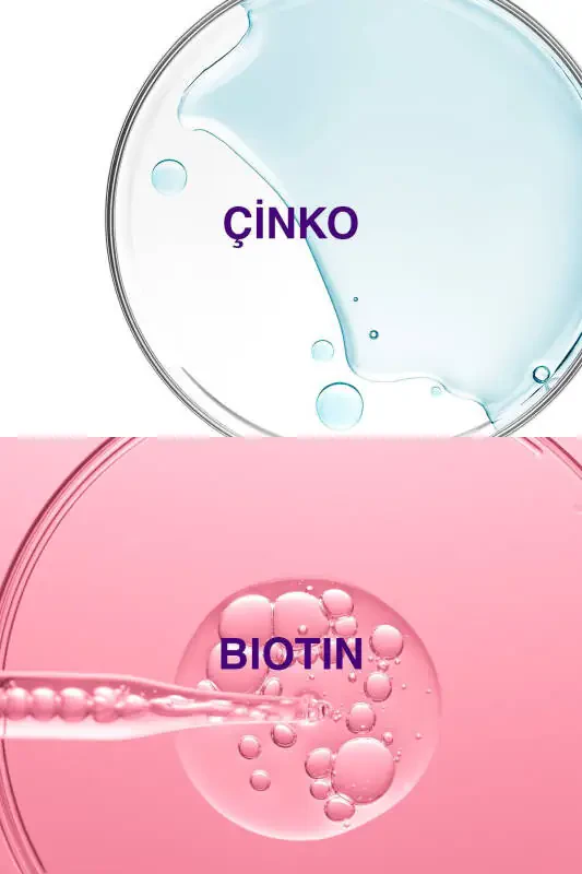 Biotin 5.000 Mcg 30 Tablet - Biotin + Sink 15 Mg Soch va Tirnoq Vitamini 2 ta Afzallik To'plami - 5