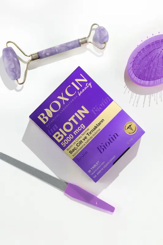 Biotin 5.000 Mcg 30 Tablet - Biotin Sink 15 Mg Soch va Tirnoq Vitamini - 6