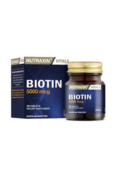 Biotin 5000 Mcg 30 Tablets - 1