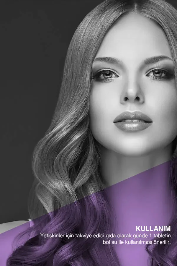 Biotin 5.000 Mcg 30 Tablets - Biotin Zinc 15 Mg Hair and Nail Vitamin - 2