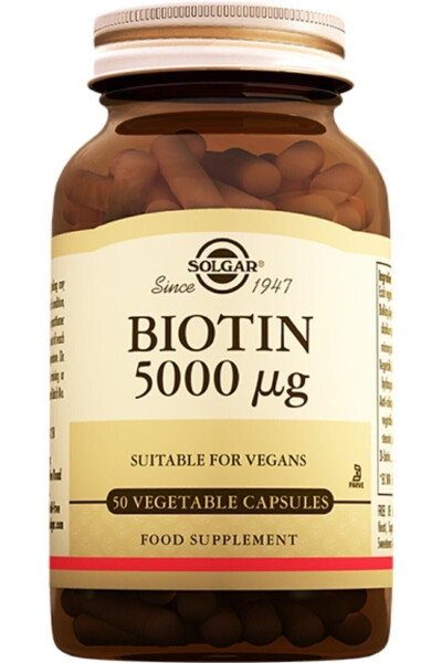 Biotin 5000 Mcg 50 Capsules (BIOTIN) 02/2027 - 3