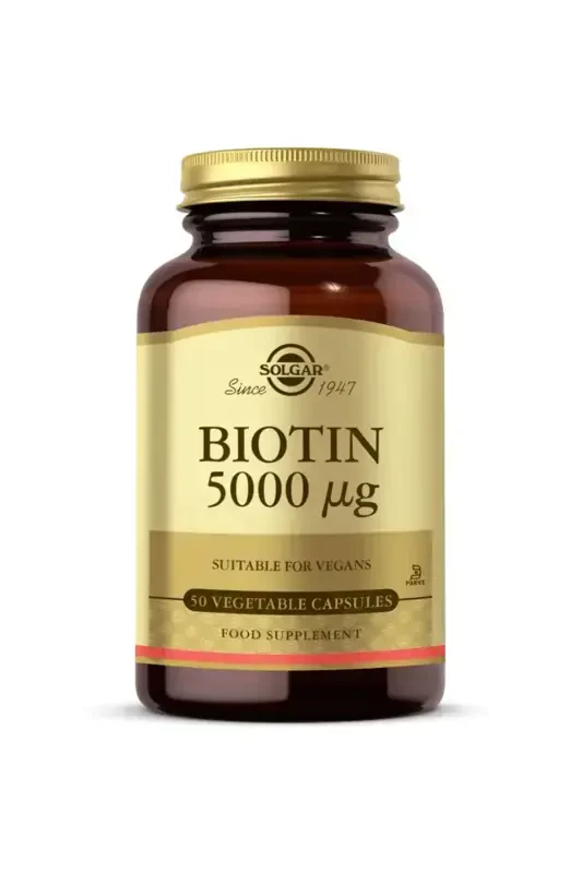 Biotin 5000 Mcg 50 Kapsula 033984003132 - SOLGAR