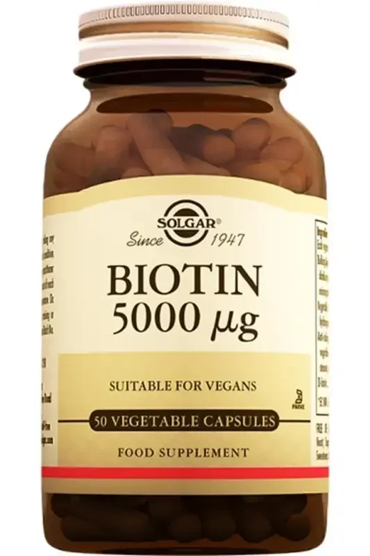 Biotin 5000 Mcg 50 Kapsula (BIOTIN) 02/2027 - SOLGAR