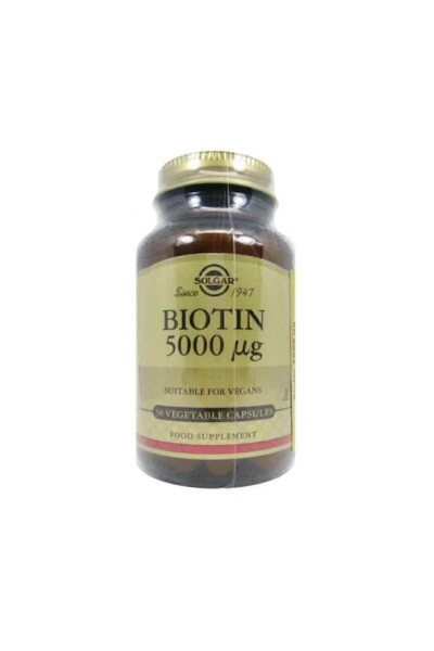 Biotin 5000 mcg 50 o'simlik kapsulası - 4