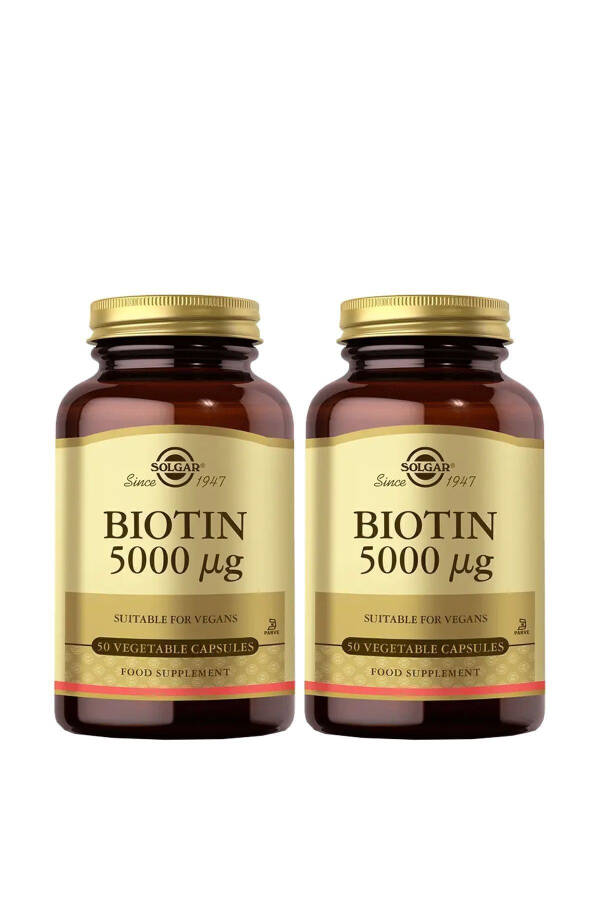 Biotin 5000 mcg 50 Vegeterian Kapsula 2 ta'riq - 3