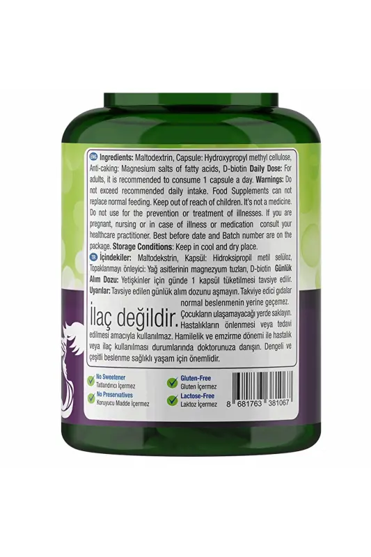 Biotin 5000 Mcg 60 Kapsula - 6