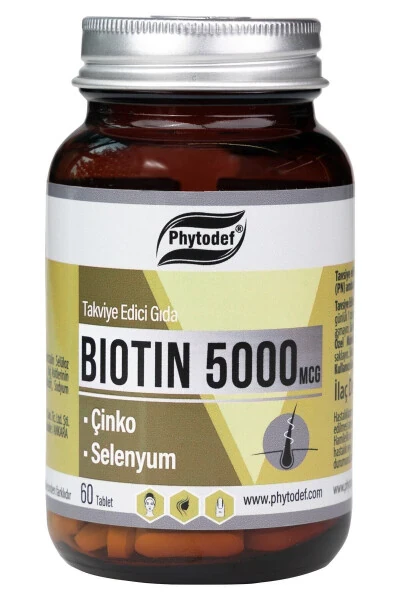 Biotin 5000 Mcg - 60 Tablet - PHYTODEF