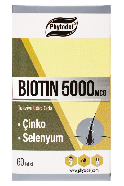 Biotin 5000 Mcg - 60 Tablet - 4