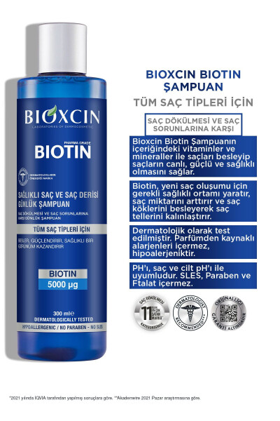 Biotin 5.000 Mcg 60 Tablet Alana Biotin Şampuan 300 ml - Daha Güçlü Saçlar - 3