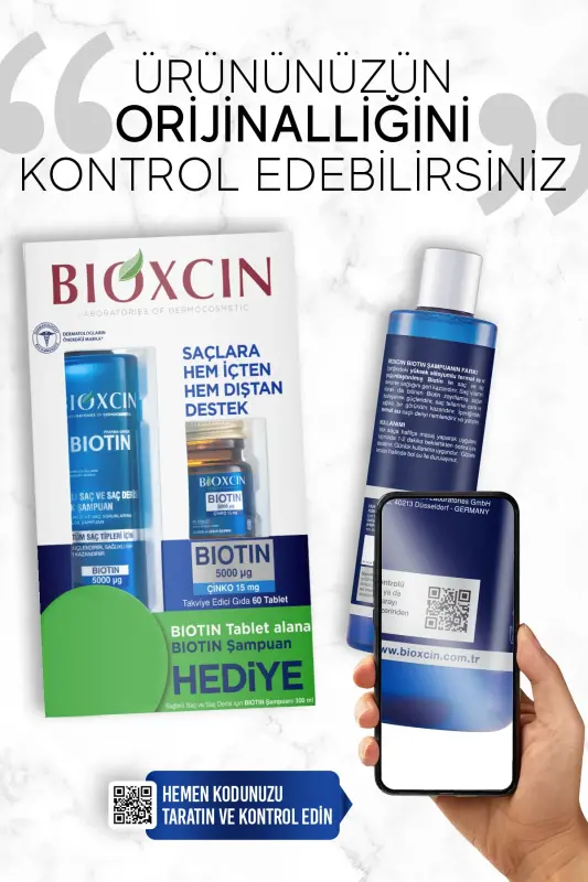 Biotin 5.000 Mcg 60 Tablet Alana Biotin Shampuni 300 ml - Kuchliroq Sochlar - 9