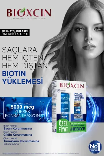 Biotin 5.000 Mcg 60 Tablet Alana Biotin Shampuni 300 ml - Kuchliroq Sochlar - 10