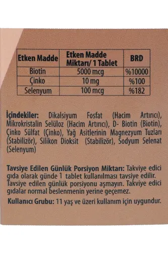 Biotin 5000 Mcg - 60 Tablets - PHYTODEF (1)