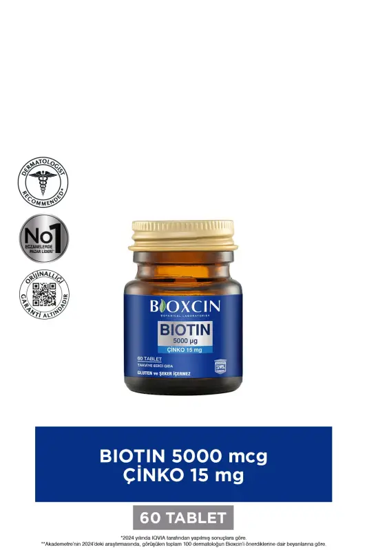 Biotin 5,000 Mcg 60 Tablets Alana Biotin Shampoo 300 ml - Stronger Hair - 2