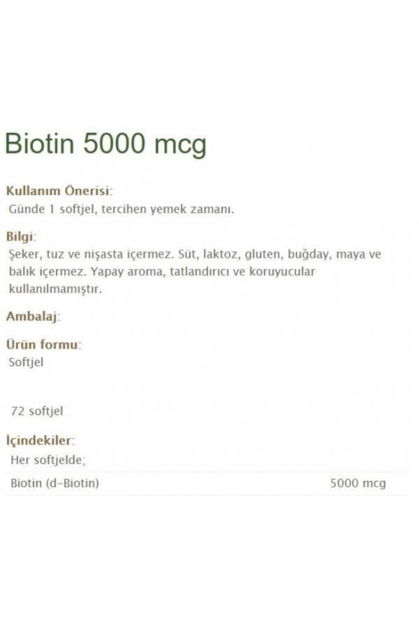 Biotin 5000 Mcg 72 Kapsula - 8