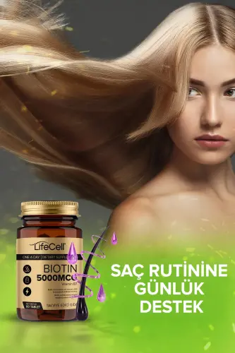 Biotin 5000 Mcg - Hair and Nail Vitamin Supplement - 4