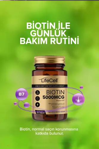 Biotin 5000 Mcg - Hair and Nail Vitamin Supplement - 5