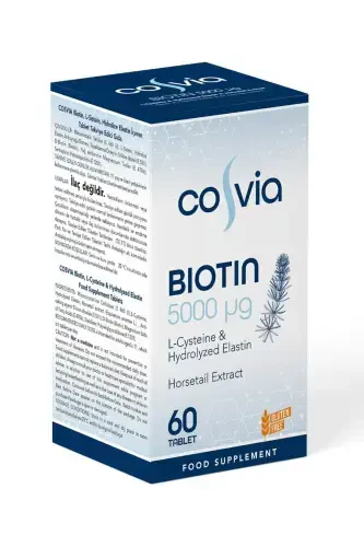 Biotin 5000 Mcg. L-sistein, Gidrolizlangan Elastin, Ot Quyruğu Ekstrakti 60 Tablet - 4
