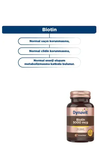 Biotin 5000 мкг 100 Kapsula - 3
