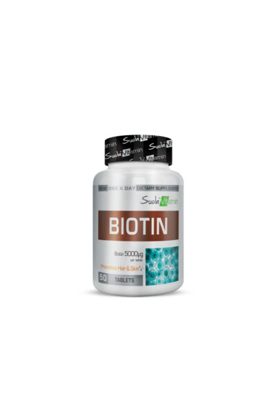 Biotin 5000mcg 50 Tablets - 4