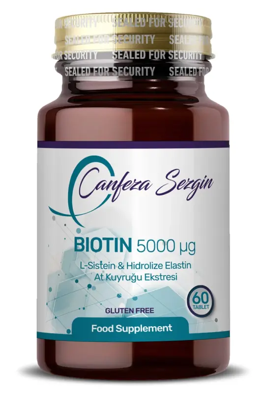 Biotin L-sistein & Gidrolangan Elastin & Ot quyruq Ekstrakti - CANFEZA SEZGIN