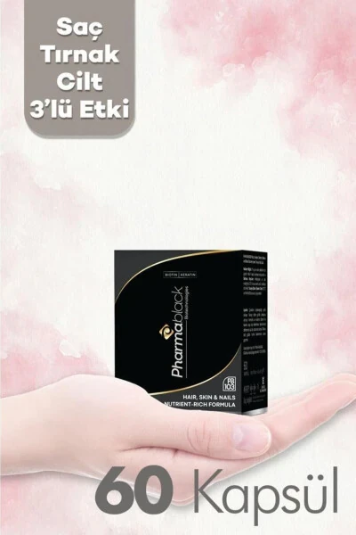 Биотиновый и кератиновый витаминный комплекс против выпадения волос 60 капсул - 23 активных ингредиента / 2 месячный курс - 24