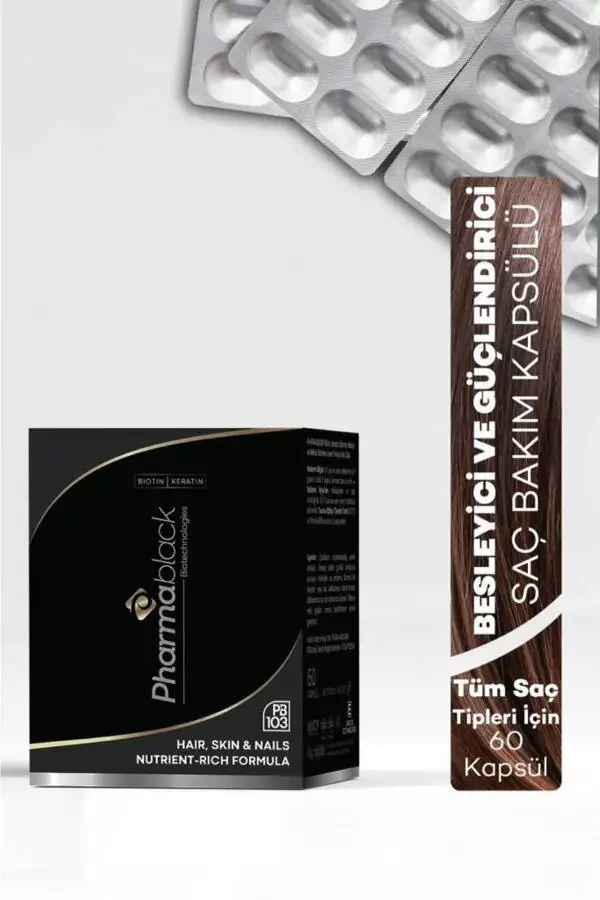 Биотиновый и кератиновый витаминный комплекс против выпадения волос 60 капсул - 23 активных ингредиента / 2 месячный курс - 17