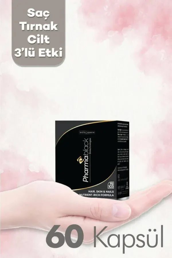 Биотиновый и кератиновый витаминный комплекс против выпадения волос 60 капсул - 23 активных ингредиента / 2 месячный курс - 32