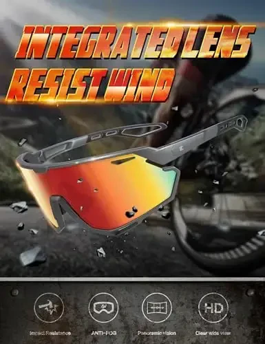 BIRCEN Baseball Cycling Sunglasses for Men - Women Running Shades Sports Glasses for MTB Mountain Bike Softball - 3