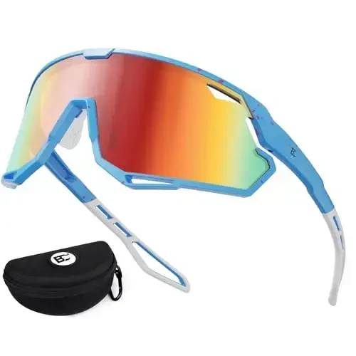 BIRCEN Baseball Cycling Sunglasses for Men - Women Running Shades Sports Glasses for MTB Mountain Bike Softball - 1
