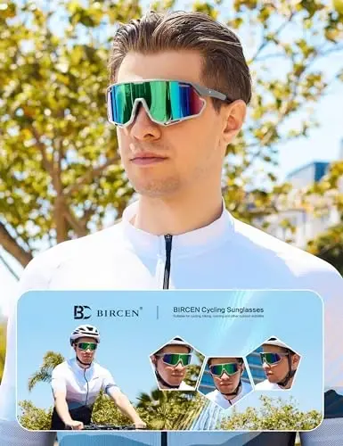 BIRCEN Baseball Cycling Sunglasses for Men - Women Running Shades Sports Glasses for MTB Mountain Bike Softball - 2