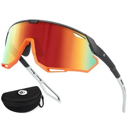 BIRCEN Baseball Sunglasses for Men Women - UV400 Protection Cycling Glasses Sports Sunglasses for Running MTB Golf Softball - 1
