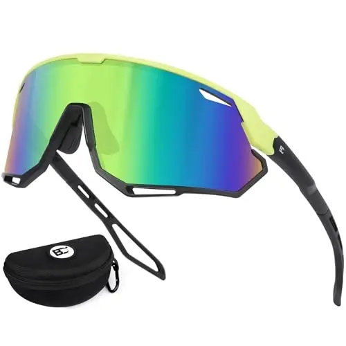 BIRCEN Baseball Sunglasses for Men Women - UV400 Protection Cycling Glasses Sports Sunglasses for Running MTB Golf Softball - 5