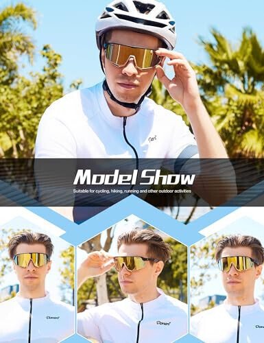 BIRCEN Baseball Sunglasses for Men Women - UV400 Protection Cycling Glasses Sports Sunglasses for Running MTB Golf Softball - 3