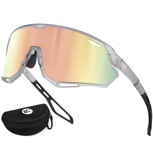 BIRCEN Baseball Sunglasses for Men Women - UV400 Protection Cycling Glasses Sports Sunglasses for Running MTB Golf Softball - 7