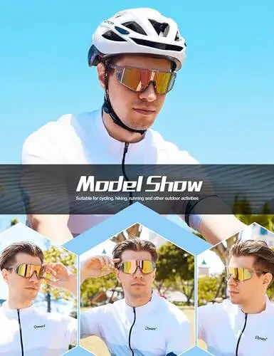 BIRCEN Baseball Sunglasses for Men Women - UV400 Protection Cycling Glasses Sports Sunglasses for Running MTB Golf Softball - 9