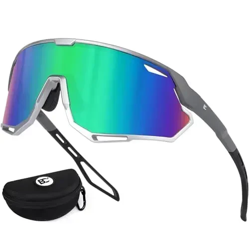 BIRCEN Baseball Cycling Sunglasses for Men - Women Running Shades Sports Glasses for MTB Mountain Bike Softball 