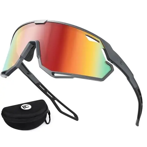 BIRCEN Baseball Cycling Sunglasses for Men - Women Running Shades Sports Glasses for MTB Mountain Bike Softball - 1