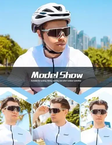 BIRCEN Baseball Cycling Sunglasses for Men - Women Running Shades Sports Glasses for MTB Mountain Bike Softball - 3