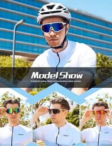 BIRCEN Baseball Cycling Sunglasses for Men - Women Running Shades Sports Glasses for MTB Mountain Bike Softball - 5