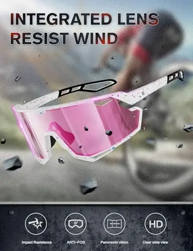 BIRCEN Photochromic Cycling Glasses: Mountain Bike Sports Sunglasses for Men Women Running Riding MTB Baseball - 3