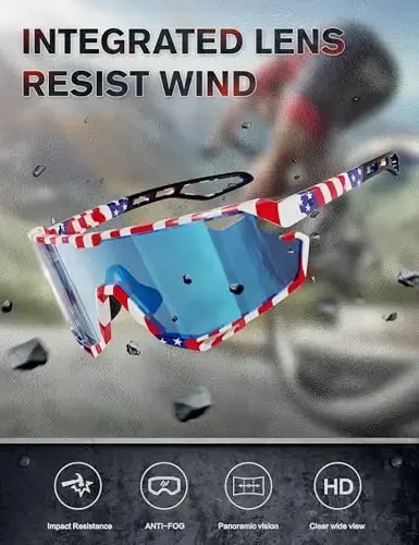 BIRCEN Photochromic Cycling Glasses: Mountain Bike Sports Sunglasses for Men Women Running Riding MTB Baseball - 3