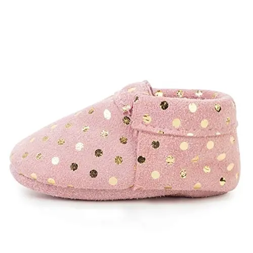 BirdRock Baby Fringeless Moccasins - Genuine Leather Boys and Girls Shoes for Newborns, Infants, Babies, Toddlers - 1