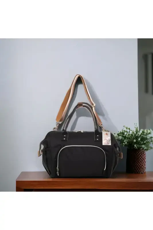 Birth Set Baby Care Backpack and Shoulder Bag, Hospital Outing, Blanket, 10 Wipes and 3 Socks-GRAY - 6