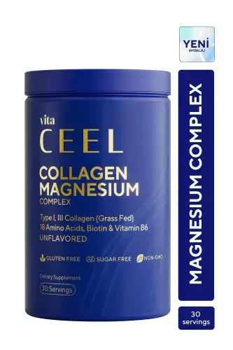 Bisglycinate, Malate, Citrate, B6 Magniy Kompleksi 1 va 3-turdagi Kollagen bilan - 1