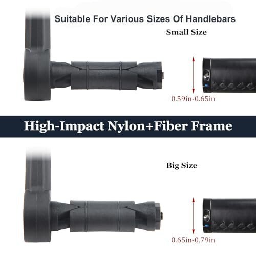 Bike Mirrors Handlebar End Mount, Rotatable And Adjustable Shockproof ebike mirror Wide Angle Bicycle Handlebars End Safe Clear E-Bike Glass Rear View Mirrors - 3