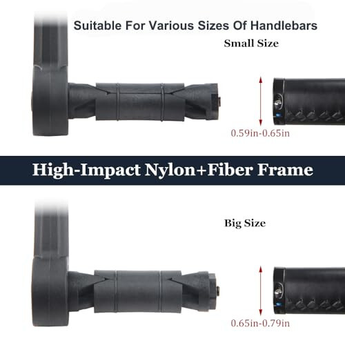 Bike Mirrors Handlebar End Mount, Rotatable And Adjustable Shockproof ebike mirror Wide Angle Bicycle Handlebars End Safe Clear E-Bike Glass Rear View Mirrors - 3