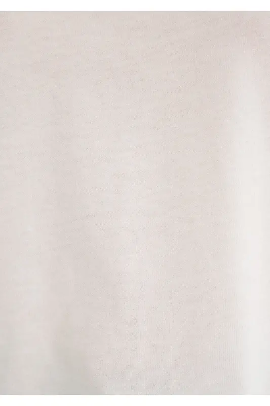 Bisiklet Baskılı Ekru Tişört Semi Slim Fit / Yarı Dar Kesim 1612982-70057 - 7