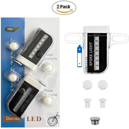 Bisiklet Tekerlek Işıkları (2'li Paket) - Su Geçirmez LED Bisiklet Jant Işıkları Güvenlik Lastik Işıkları - Çocuklar Yetişkinler İçin Harika Hediye - 30 Farklı Desen Değişimi - Bisiklet Aksesuarları - Siyah - 5