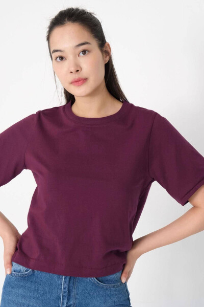 Bisiklet Yaka Basic T-shirt P1002-e8 - ADDAX (1)