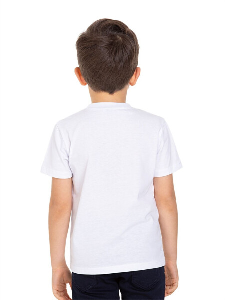 Bisiklet Yaka Baskılı Erkek Çocuk Tişört - 5